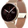 Smartwatch chytré hodinky panske i dámske Luxor , zlato růžové hodinky