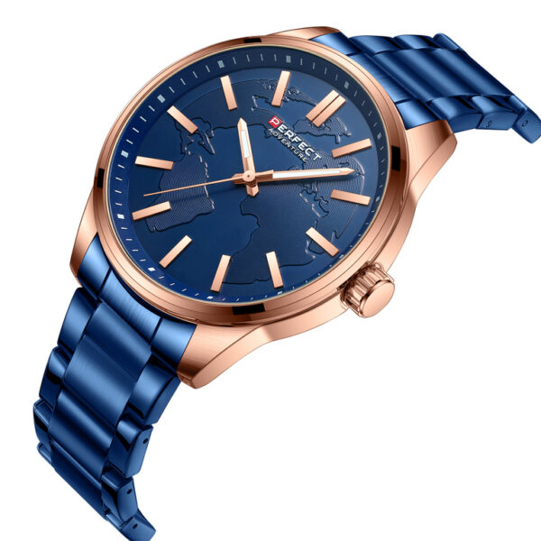 Modré stylové hodinky Perfetct