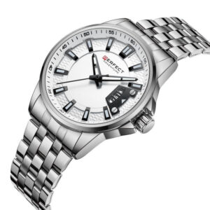Perfektní pánské hodinky ve stříbrné barvě s dopravou a krabičkou na hodinky zdarma - prodej hodinek