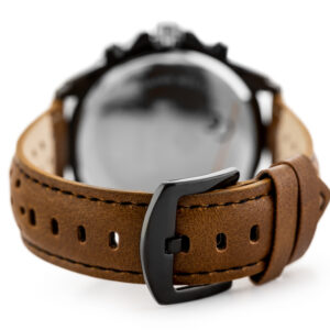 Stylové elegantní pánské hodinky od značky Perfect s hnědým koženým řemínkem a také pánské hodinky k obleku - krabička na hodinky a doprava zdarma